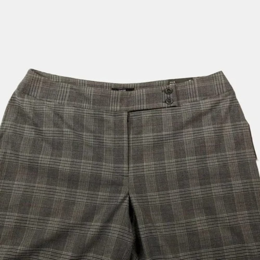 NWT Style & Co Julie Stretch Tan Black Plaid Dress Work Career Pants Trousers 16 - Picture 6 of 8